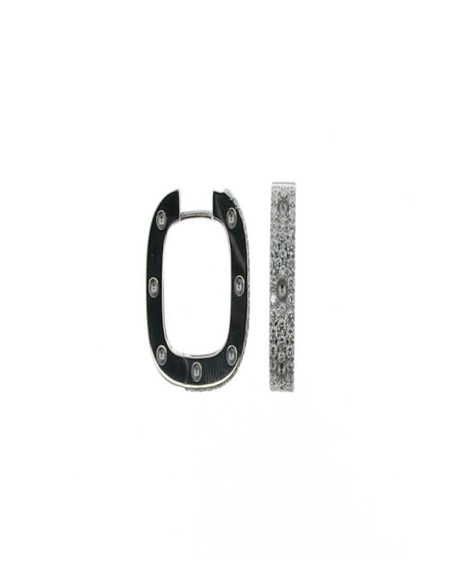PAVE POIS MOI SQUARE EARRING